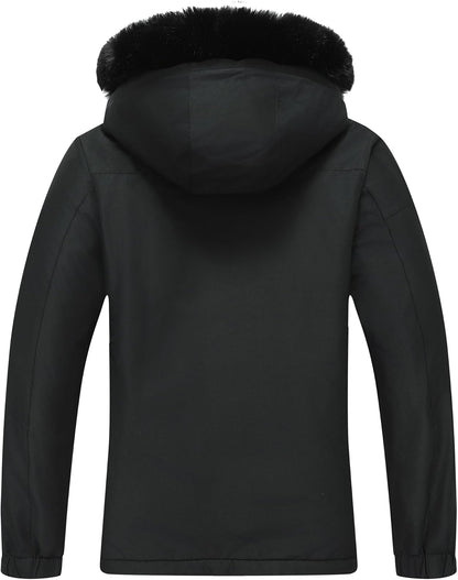 MOERDENG Women's Waterproof Snow Ski Jacket - Warm Winter Coat Insulated for Snowboarding, Mountain Hiking