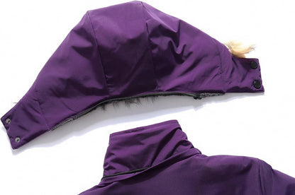 MOERDENG Women's Waterproof Ski Snow Jacket Winter Warm Hooded Snow Coat Mountain Windproof Ski Jacket For Women