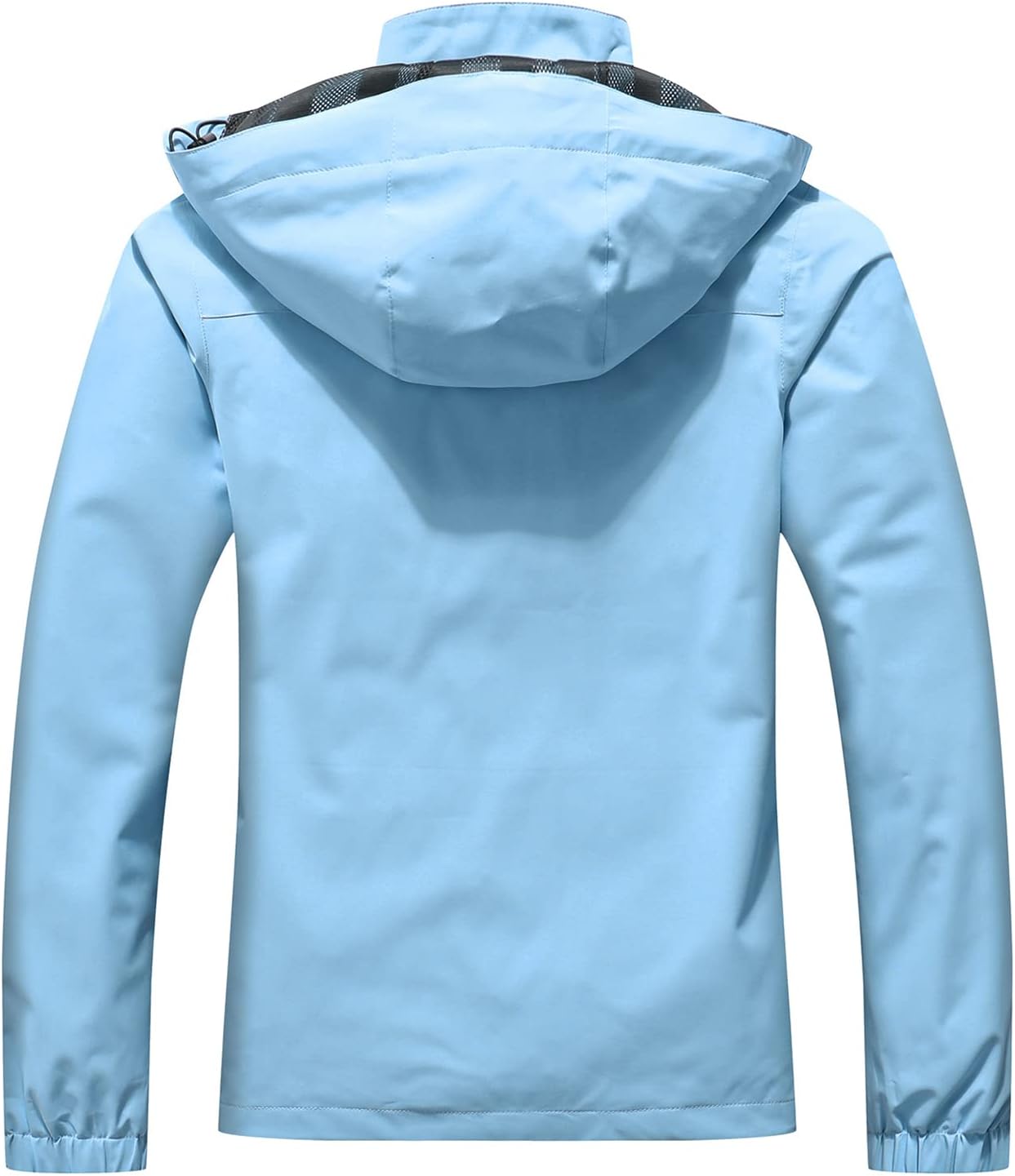 MOERDENG Women's Waterproof Rain Jacket Lightweight Raincoat Hooded Hiking Jacket Softshell Windbreaker