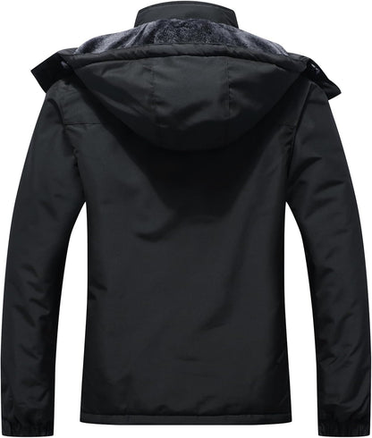 MOERDENG Women's Ski Jacket Warm Winter Coat Hooded Snowboarding Jackets Waterproof Mountain Windbreaker for Hiking Traval