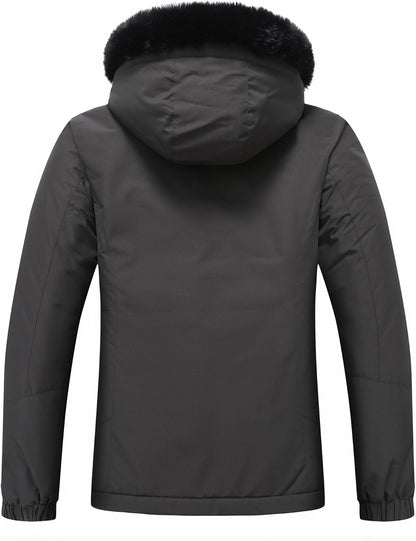 MOERDENG Women's Insulated Snow Ski Jacket Warm Winter Coat Waterproof Snowboarding Jacket Softshell Hiking Winter Jacket