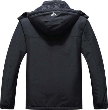 MOERDENG Women's Waterproof Ski Jacket Warm Winter Coat Outdoor Windbreaker Hiking Snowboarding Jacket