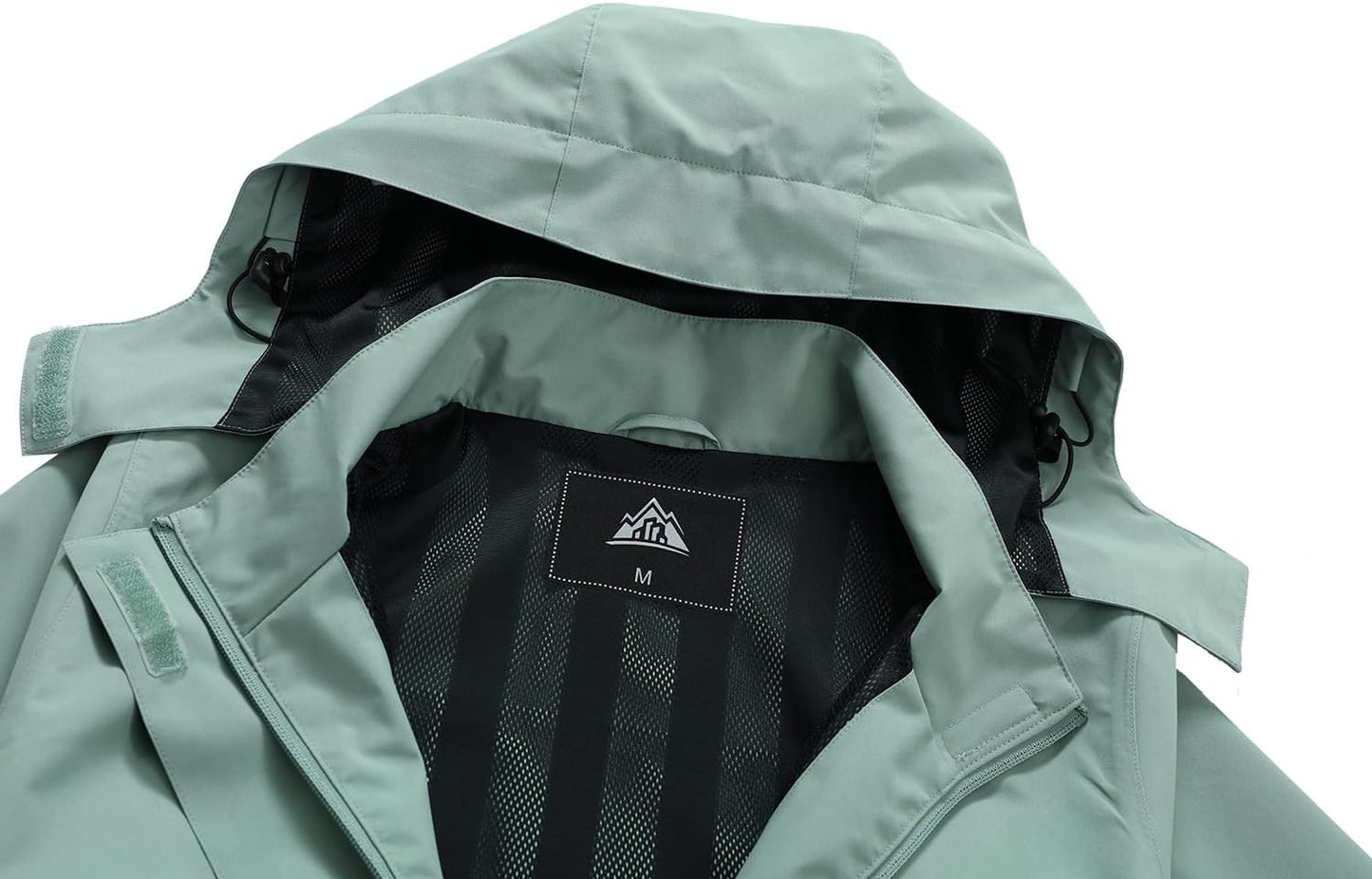 MOERDENG Women's Waterproof Rain Jacket Lightweight Raincoat Hooded Hiking Jacket Softshell Windbreaker