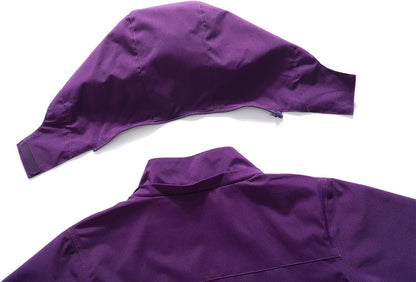 MOERDENG Women's Waterproof Rain Jacket Lightweight Raincoat Hooded Hiking Jacket Softshell Windbreaker