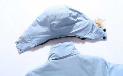 MOERDENG Women's Waterproof Ski Snow Jacket Winter Warm Hooded Snow Coat Mountain Windproof Ski Jacket For Women