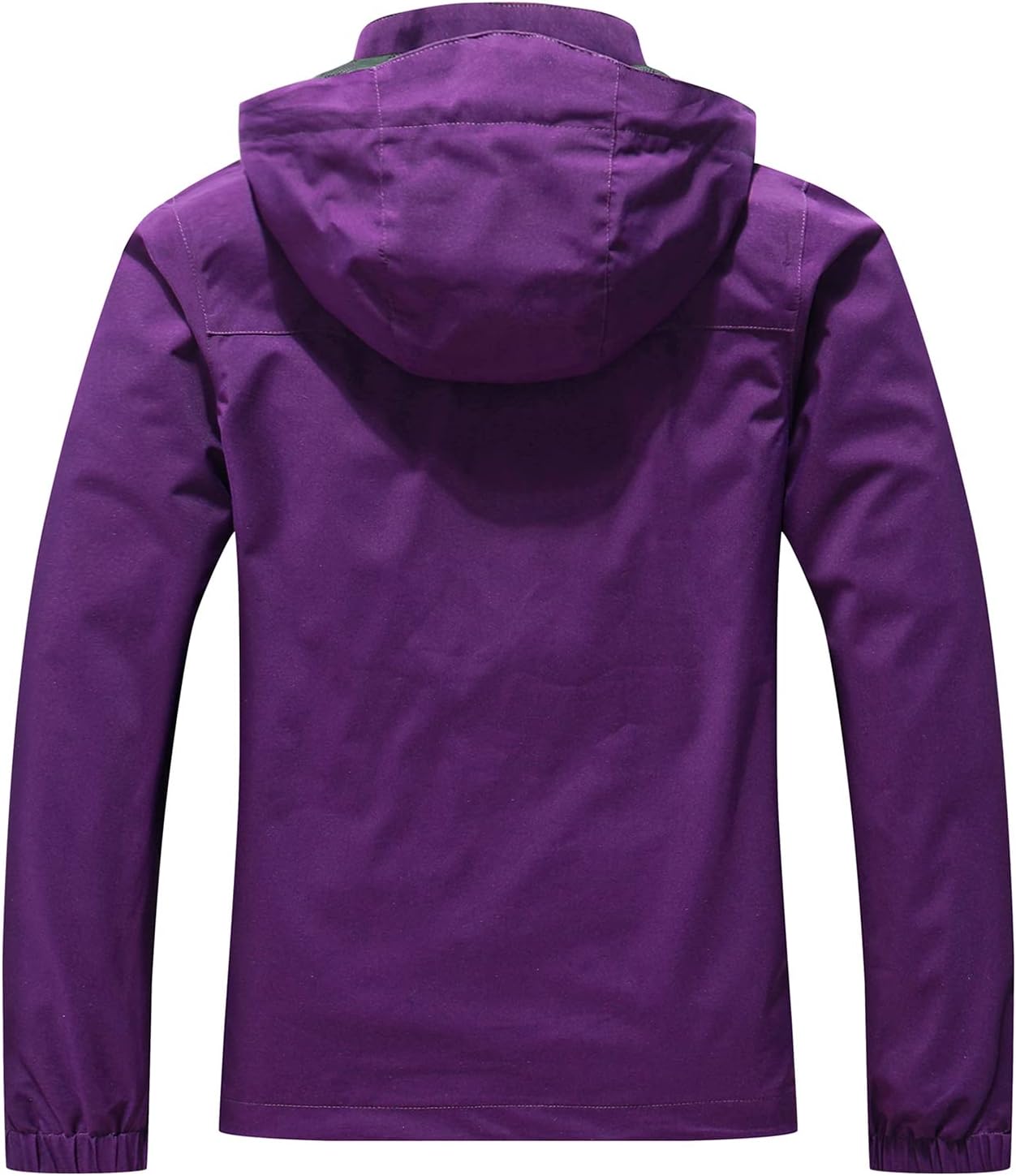 MOERDENG Women's Waterproof Rain Jacket Lightweight Raincoat Hooded Hiking Jacket Softshell Windbreaker