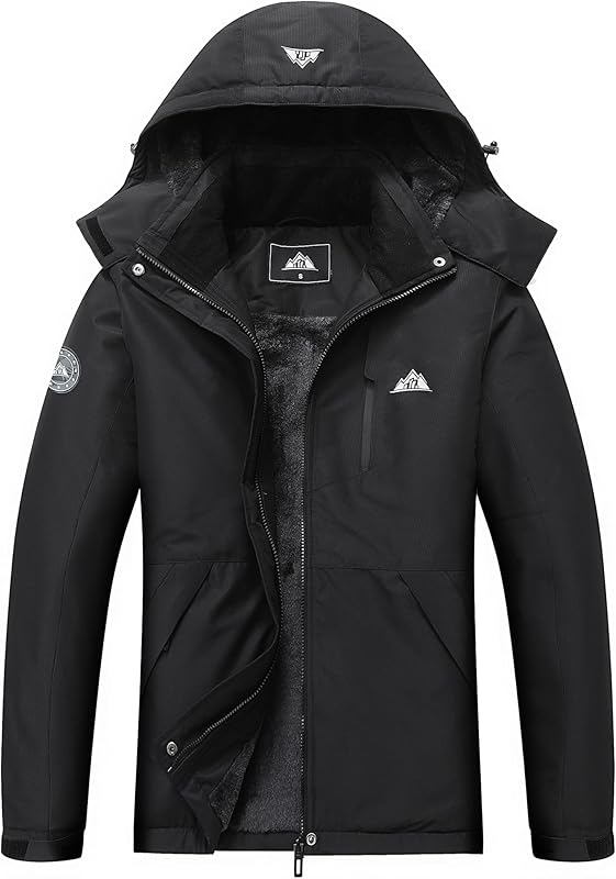 MOERDENG Women's Waterproof Snow Ski Jacket - Warm Winter Coat Insulated for Snowboarding, Softshell for Winter Hiking