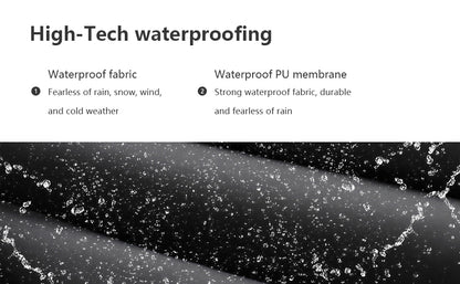 Women's Waterproof Long Down Jacket,Warm Winter Hooded Puffer Coat Thickened for Hiking Outdoor