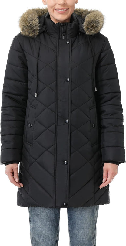 removable adjustable hood of MOERDENG womens waterproof down jacket for versatile outdoor use
