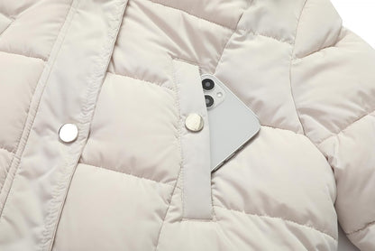 elastic windproof cuffs of MOERDENG womens long parka to lock in body heat and block chill
