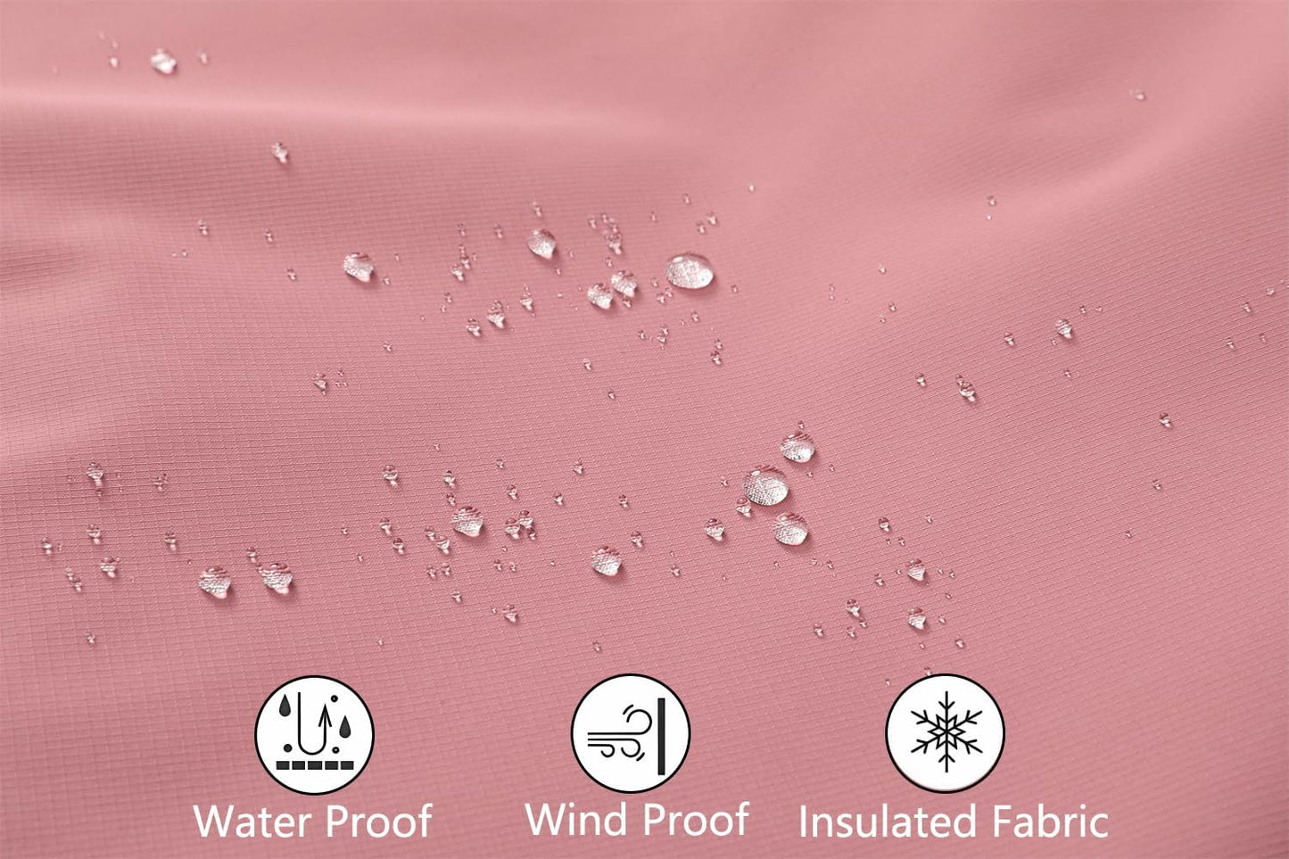 MOERDENG Women's Snow Ski Jacket Warm Winter Coat Waterproof Snowboarding Jacket with Zippered Pockets