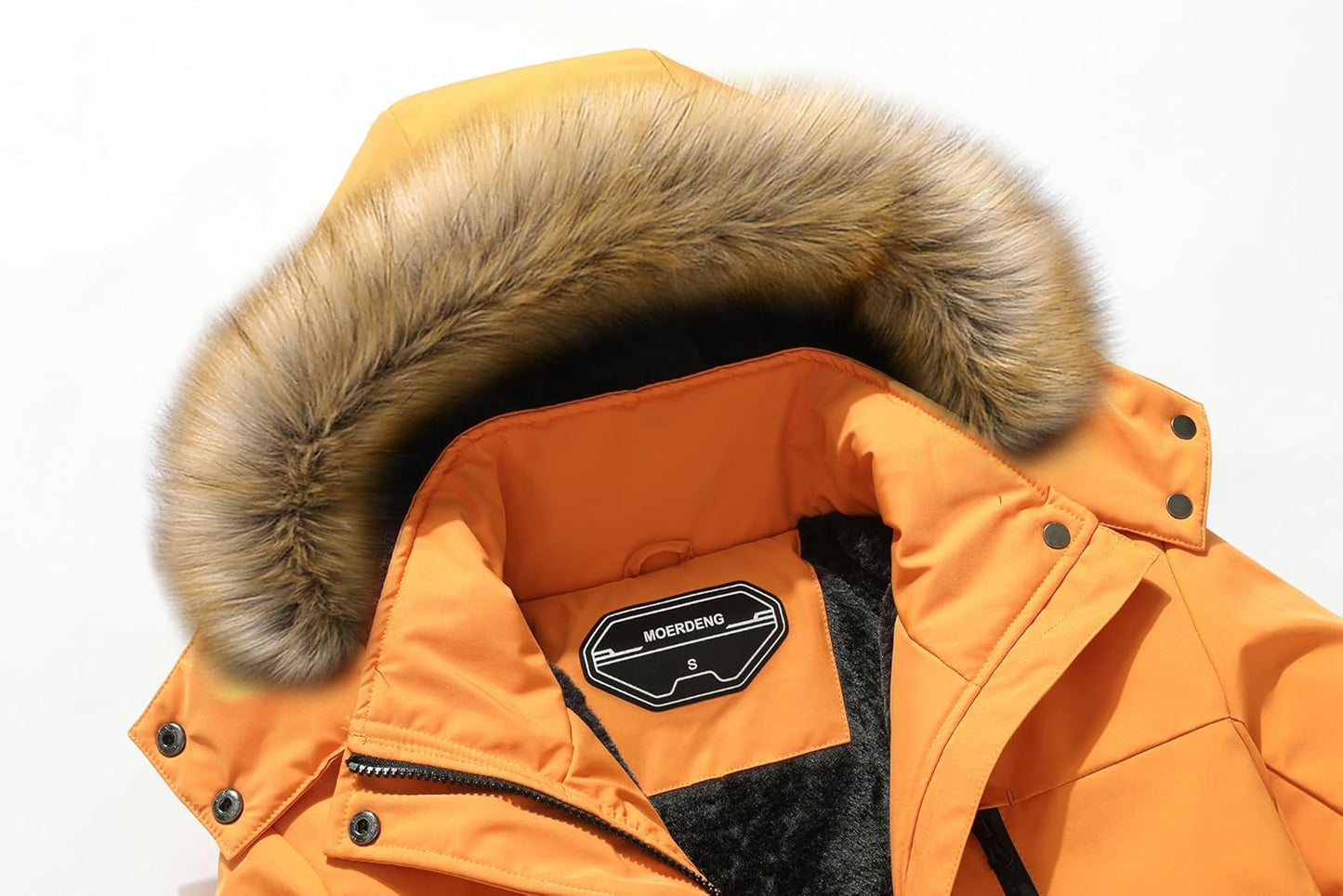 MOERDENG Women's Waterproof Ski Snow Jacket Winter Warm Hooded Snow Coat Mountain Windproof Ski Jacket For Women