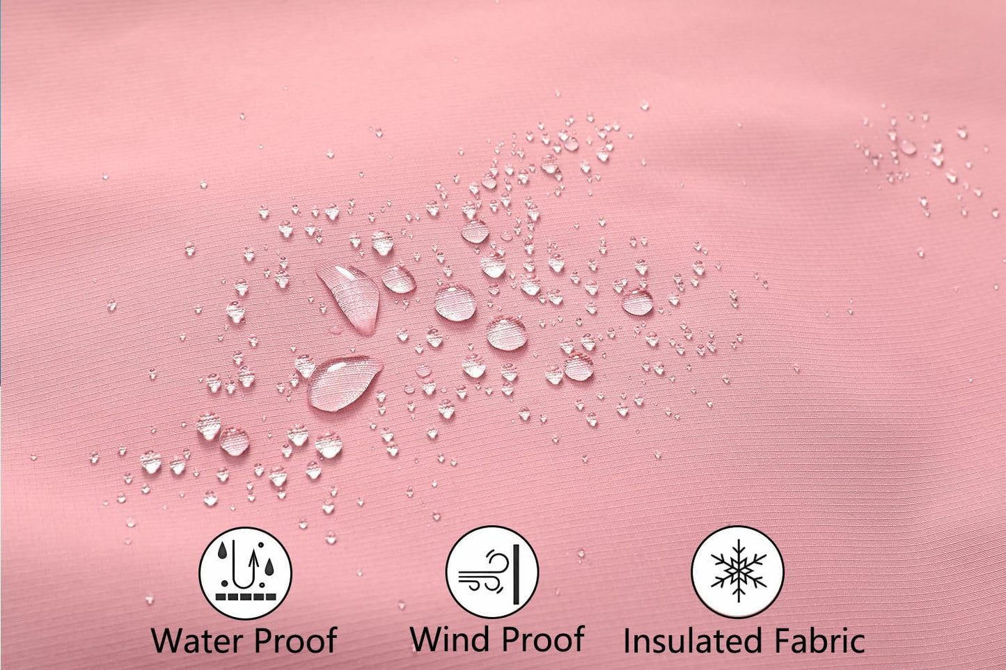 MOERDENG Women's Ski Jacket Waterproof Warm Winter Coat Hooded Snowboarding Jacket Versatile for Hiking & Winter Activities