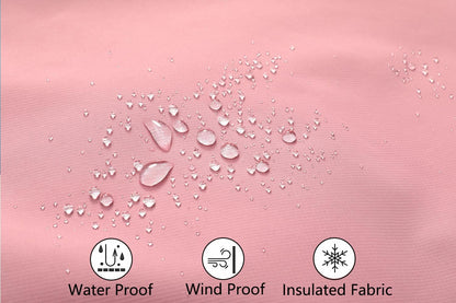 MOERDENG Women's Ski Jacket Waterproof Warm Winter Coat Hooded Snowboarding Jacket Versatile for Hiking & Winter Activities