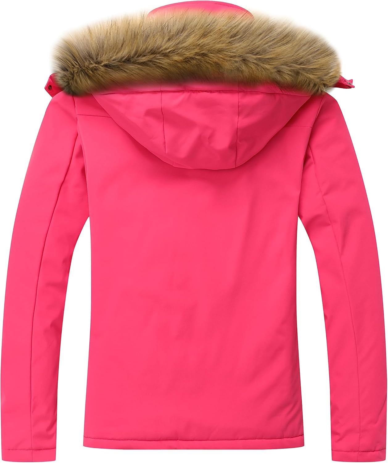 MOERDENG Women's Waterproof Ski Snow Jacket Winter Warm Hooded Snow Coat Mountain Windproof Ski Jacket For Women