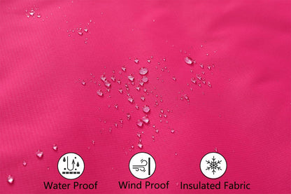 MOERDENG Women's Snow Ski Jacket Warm Winter Coat Waterproof Snowboarding Jacket with Zippered Pockets