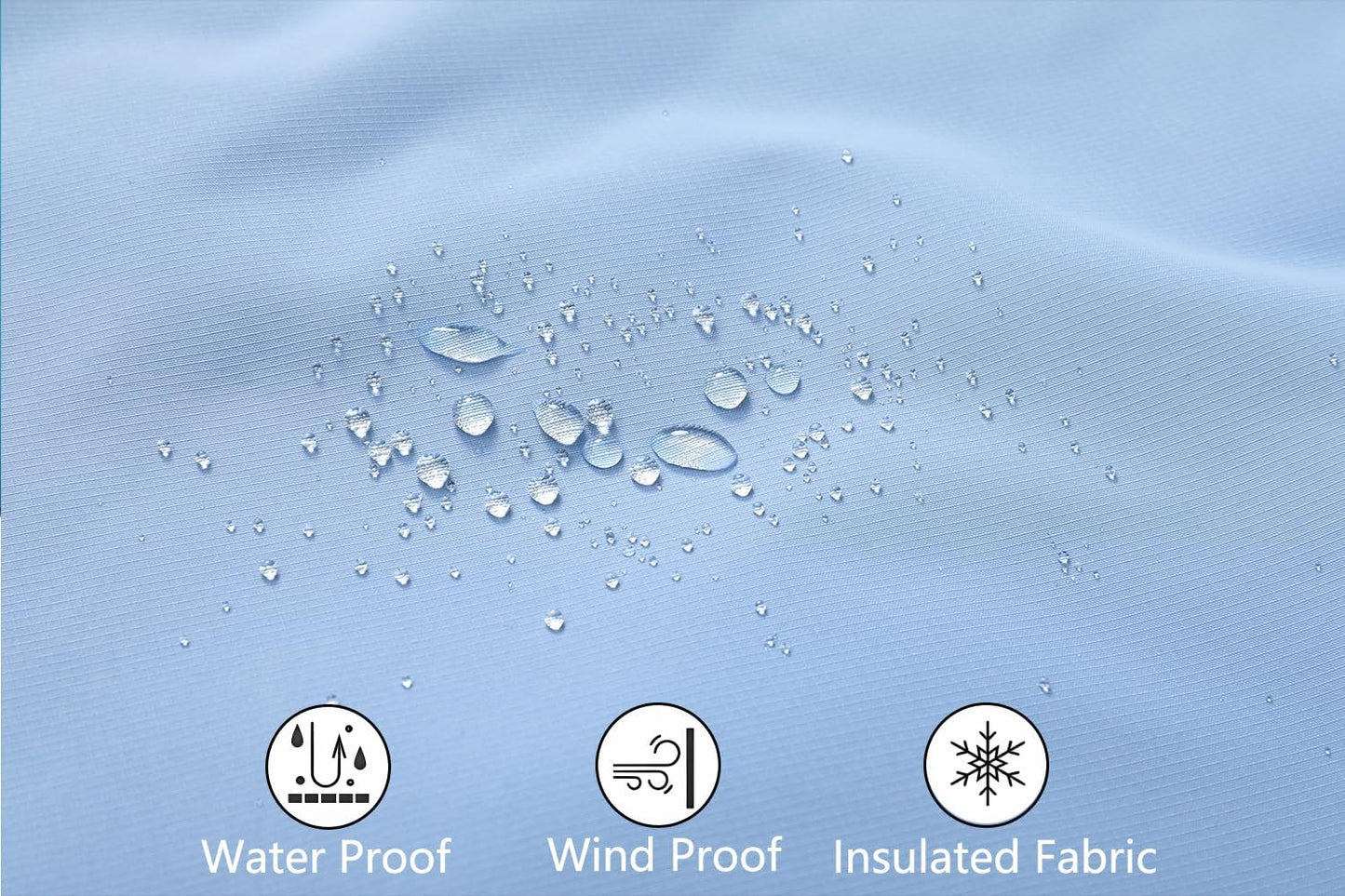 MOERDENG Women's Ski Jacket Waterproof Warm Winter Coat Hooded Snowboarding Jacket Versatile for Hiking & Winter Activities