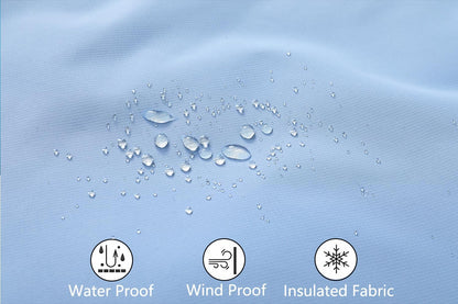 MOERDENG Women's Ski Jacket Waterproof Warm Winter Coat Hooded Snowboarding Jacket Versatile for Hiking & Winter Activities