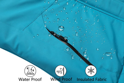 MOERDENG Women's Waterproof Ski Jacket Warm Winter Snow Coat Mountain Windbreaker Hooded Raincoat Jacket