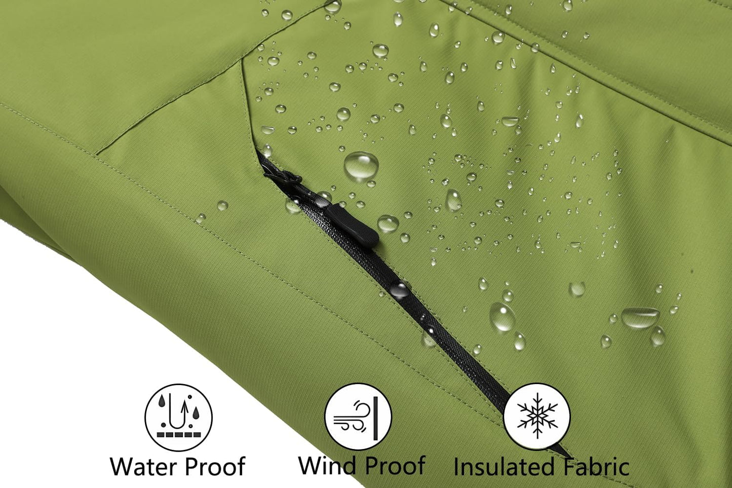 MOERDENG Women's Waterproof Ski Jacket Warm Winter Snow Coat Mountain Windbreaker Hooded Raincoat Jacket