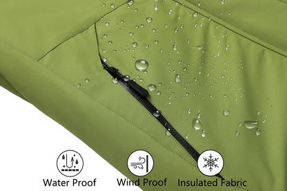 MOERDENG Women's Waterproof Ski Jacket Warm Winter Snow Coat Mountain Windbreaker Hooded Raincoat Jacket