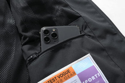 MOERDENG Women's Waterproof Rain Jacket Lightweight Raincoat Hooded Hiking Jacket Softshell Windbreaker