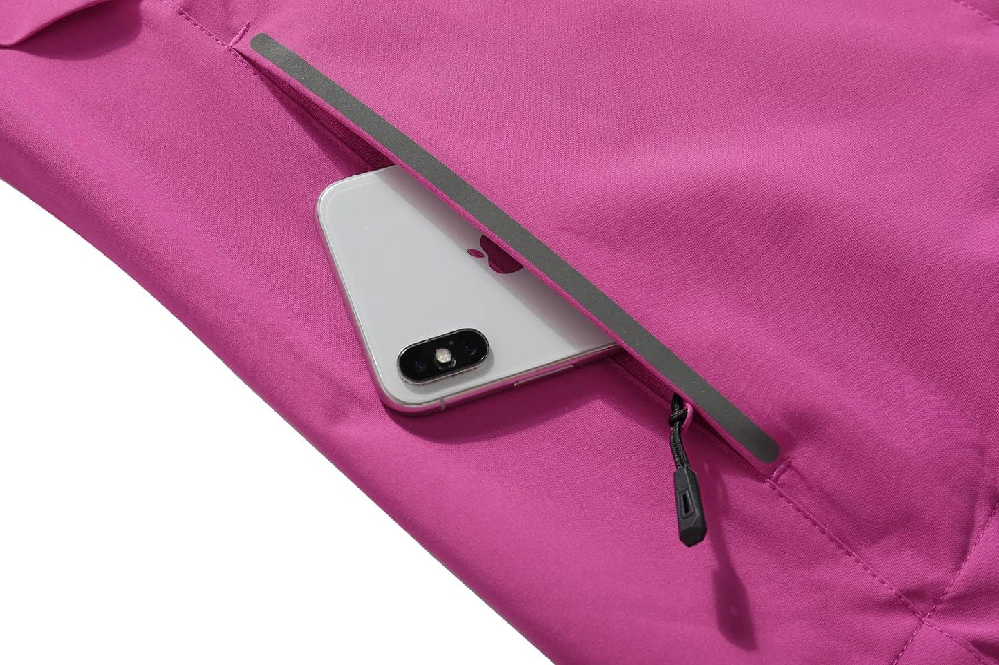 MOERDENG Women's Waterproof Rain Jacket Lightweight Raincoat Hooded Hiking Jacket Softshell Windbreaker