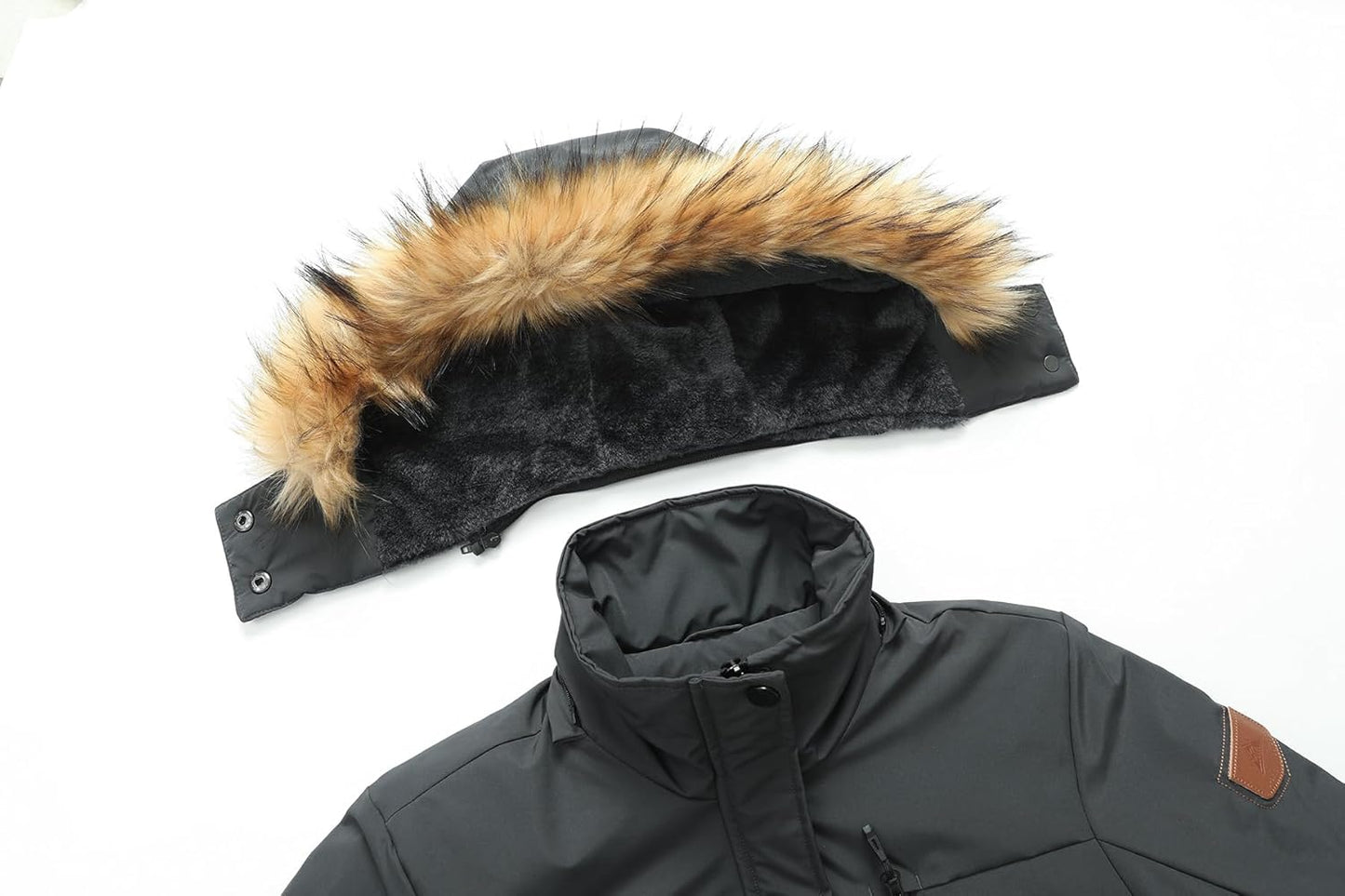 MOERDENG Women's Waterproof Ski Snow Jacket Winter Warm Hooded Snow Coat Mountain Windproof Ski Jacket For Women