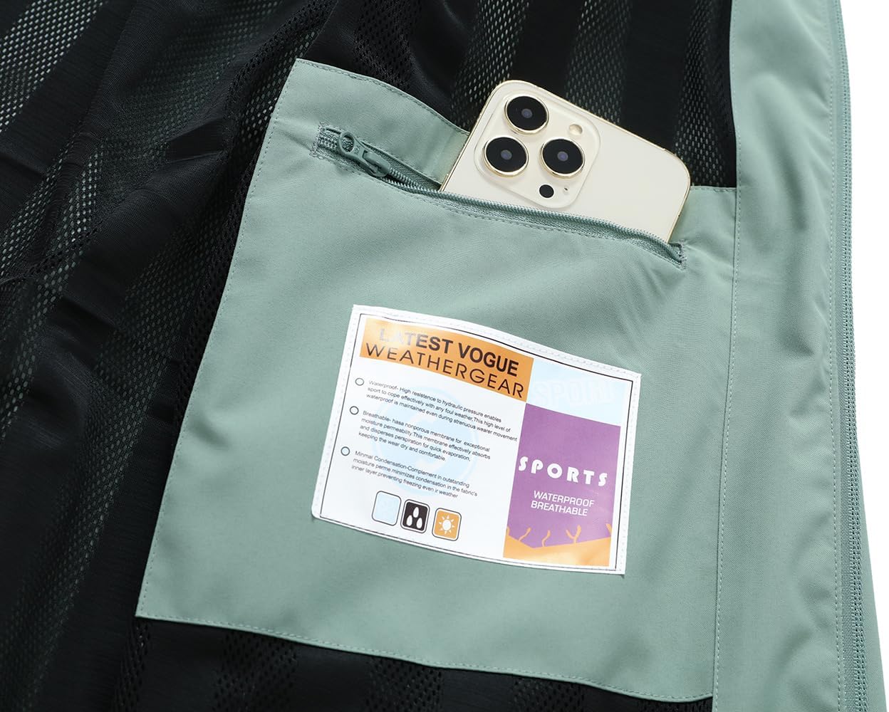 MOERDENG Women's Waterproof Rain Jacket Lightweight Raincoat Hooded Hiking Jacket Softshell Windbreaker