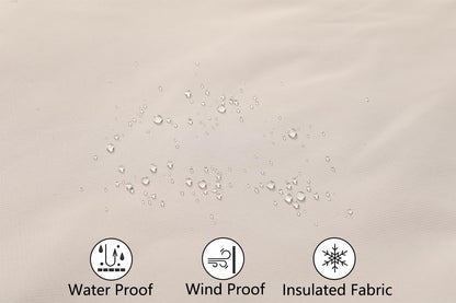 MOERDENG Women's Snow Ski Jacket Warm Winter Coat Waterproof Snowboarding Jacket with Zippered Pockets