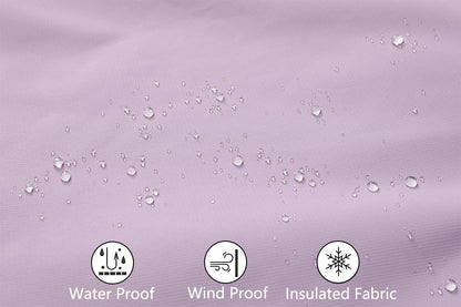 MOERDENG Women's Snow Ski Jacket Warm Winter Coat Waterproof Snowboarding Jacket with Zippered Pockets