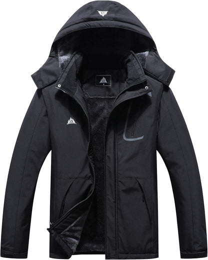 MOERDENG Women's Waterproof Ski Jacket Warm Winter Coat Outdoor Windbreaker Hiking Snowboarding Jacket