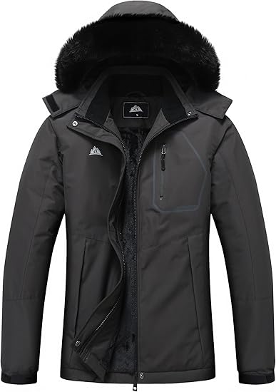 MOERDENG Women's Insulated Snow Ski Jacket Warm Winter Coat Waterproof Snowboarding Jacket Softshell Hiking Winter Jacket