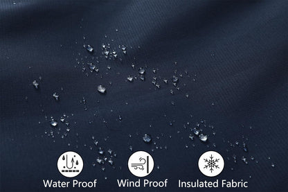 MOERDENG Women's Snow Ski Jacket Warm Winter Coat Waterproof Snowboarding Jacket with Zippered Pockets