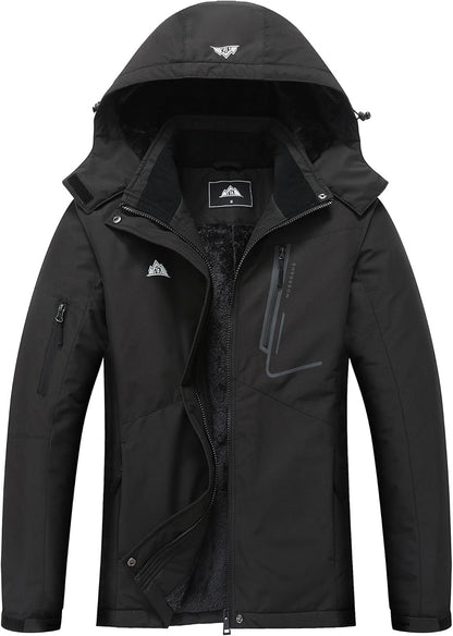 MOERDENG Women's Waterproof Ski Jacket Warm Winter Coat Hooded Snowboarding Jacket Snow Coat