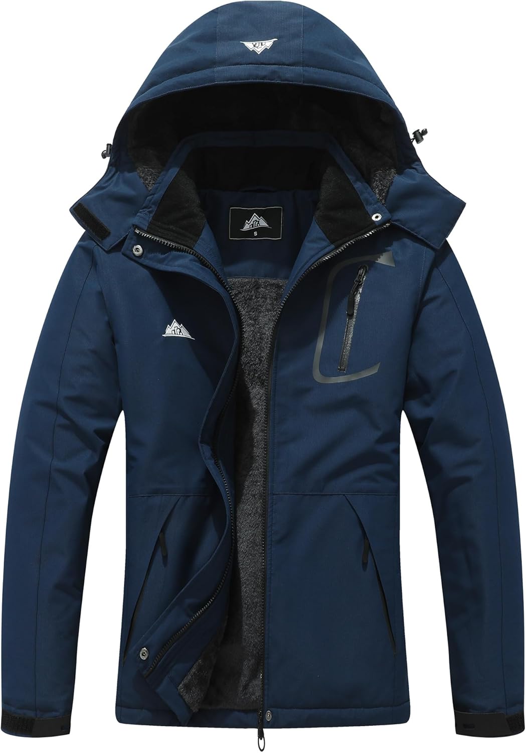 MOERDENG Women's Waterproof Ski Jacket Warm Winter Coat Outdoor Windbreaker Hiking Snowboarding Jacket