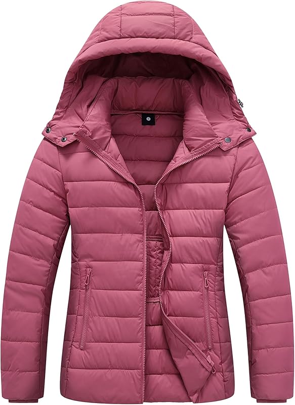 Women's Winter Coat Lightweight Waterproof Puffer Jacket - Quilted Short Down Coat for Women, Warm Winter Jacket