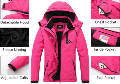 MOERDENG Women's Winter Ski Jacket