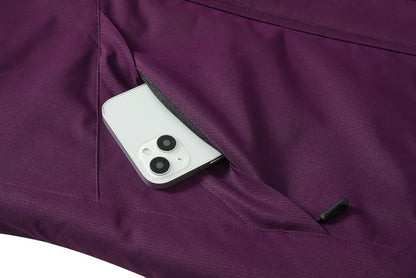 MOERDENG Women's Waterproof Snow Ski Jacket - Warm Winter Coat Insulated for Snowboarding, Mountain Hiking