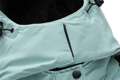 MOERDENG Women's Snow Ski Jacket Warm Winter Coat Waterproof Snowboarding Jacket with Zippered Pockets