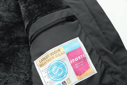 MOERDENG Women's Waterproof Ski Snow Jacket Winter Warm Hooded Snow Coat Mountain Windproof Ski Jacket For Women