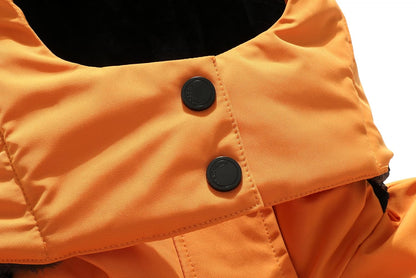 MOERDENG Women's Waterproof Ski Snow Jacket Winter Warm Hooded Snow Coat Mountain Windproof Ski Jacket For Women