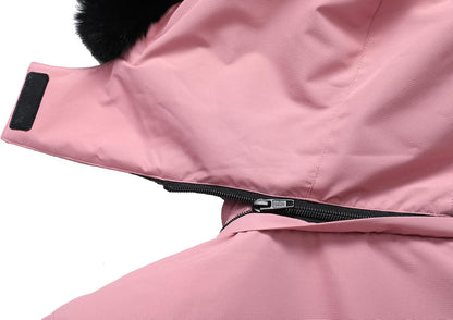 MOERDENG Women's Insulated Snow Ski Jacket Warm Winter Coat Waterproof Snowboarding Jacket Softshell Hiking Winter Jacket