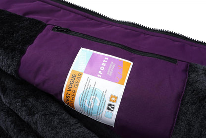 MOERDENG Women's Insulated Snow Ski Jacket Warm Winter Coat Waterproof Snowboarding Jacket Softshell Hiking Winter Jacket