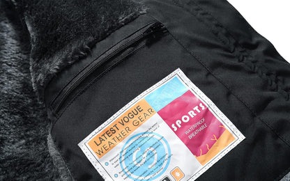 MOERDENG Women's Waterproof Ski Snow Jacket Winter Warm Hooded Snow Coat Mountain Windproof Ski Jacket For Women