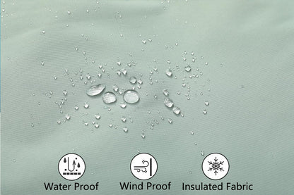 MOERDENG Women's Ski Jacket Waterproof Warm Winter Coat Hooded Snowboarding Jacket Versatile for Hiking & Winter Activities