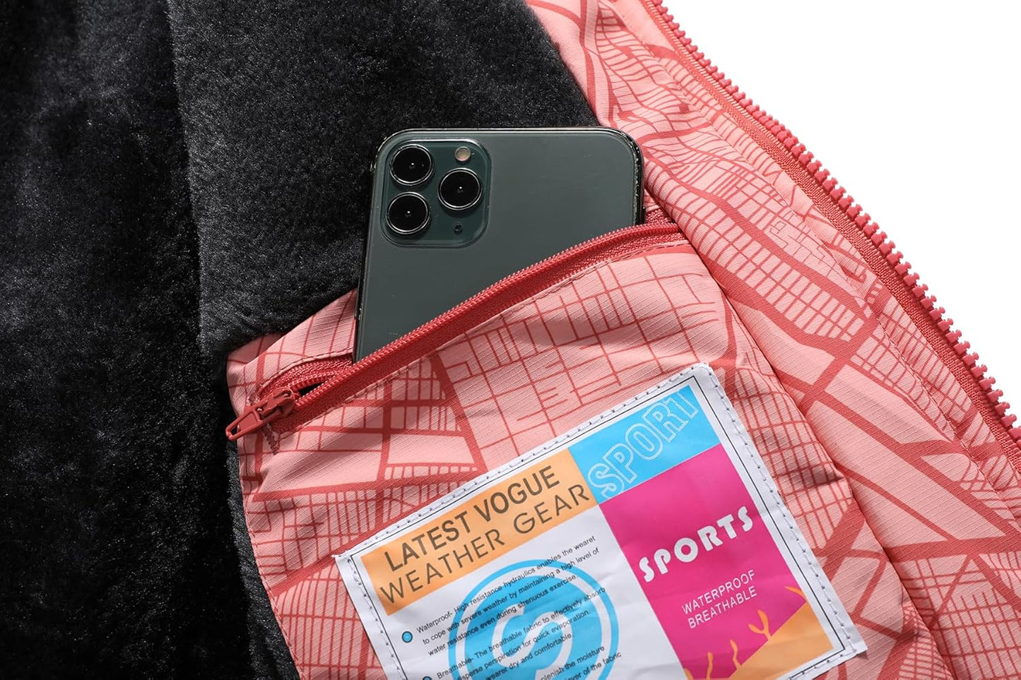 MOERDENG Women's Ski Jacket Warm Winter Coat Hooded Snowboarding Jackets Waterproof Mountain Windbreaker for Hiking Traval