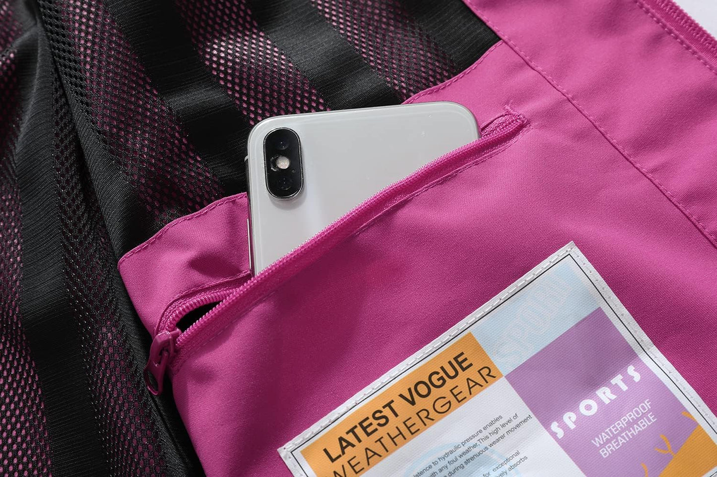 MOERDENG Women's Waterproof Rain Jacket Lightweight Raincoat Hooded Hiking Jacket Softshell Windbreaker