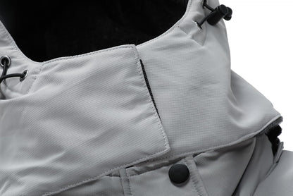 MOERDENG Women's Snow Ski Jacket Warm Winter Coat Waterproof Snowboarding Jacket with Zippered Pockets