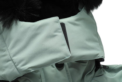 MOERDENG Women's Waterproof Snow Ski Jacket Warm Winter Coat Insulated Snowboarding Jacket Softshell Hiking Jacket